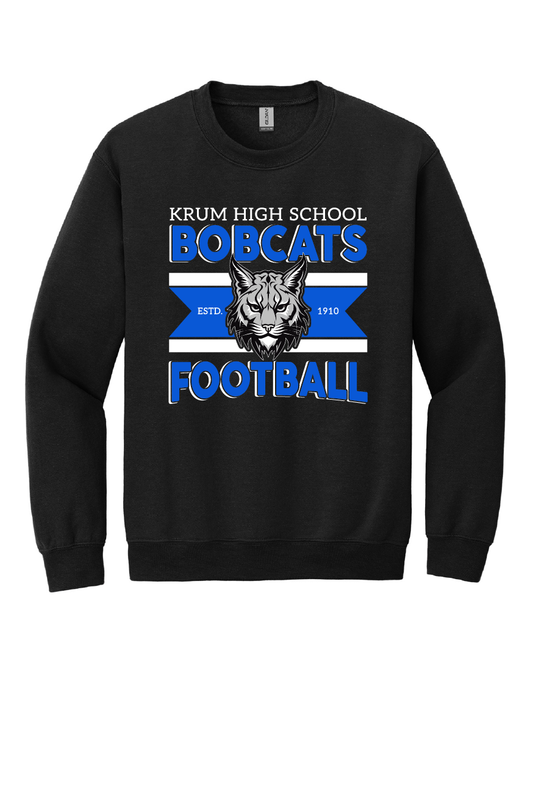 Bobcat Football Crewneck Sweatshirt