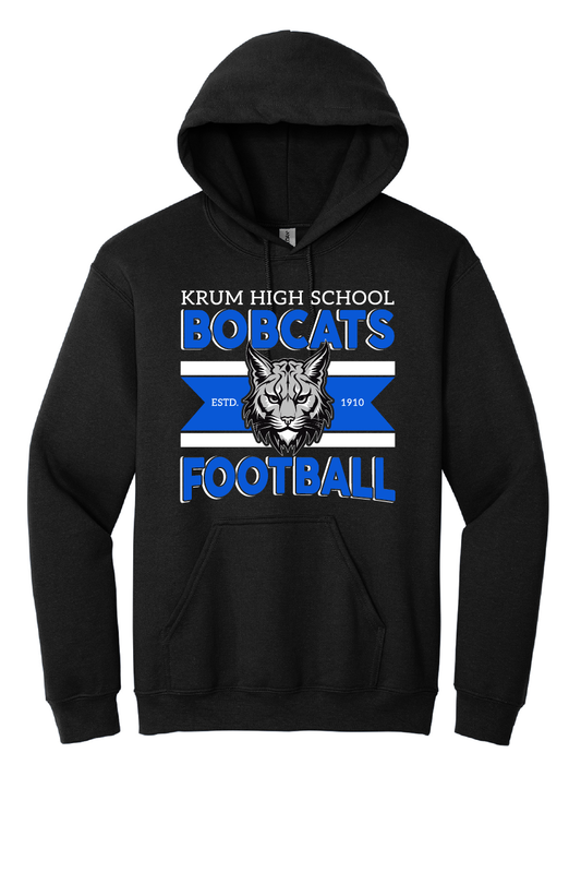 Bobcat Football Hoodie Sweatshirt