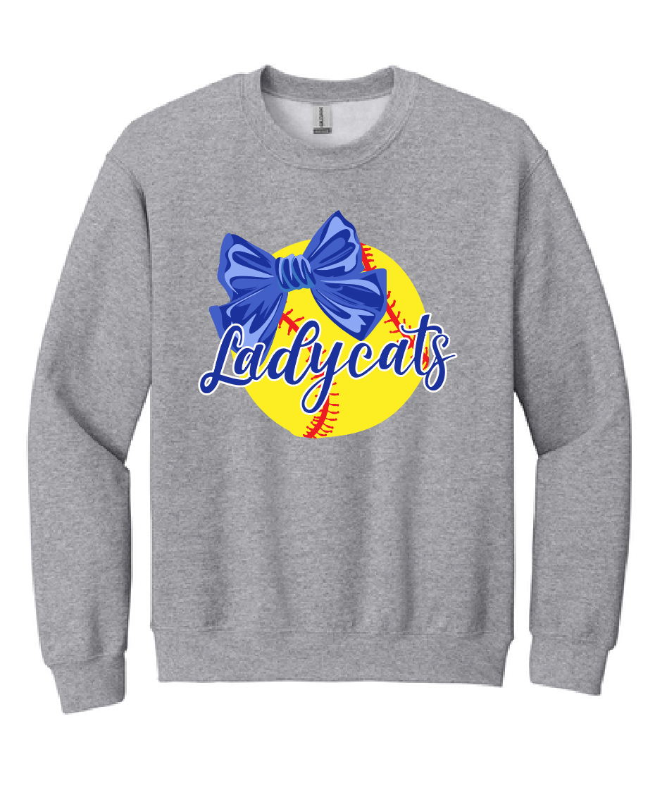 Ladycats Softball Crewneck Sweatshirt #5