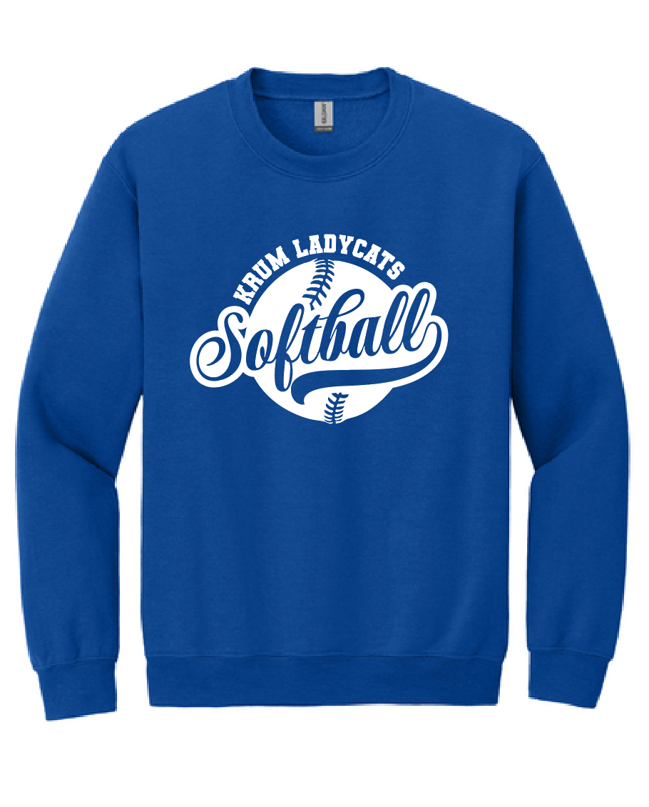Ladycats Softball Crewneck Sweatshirt #2