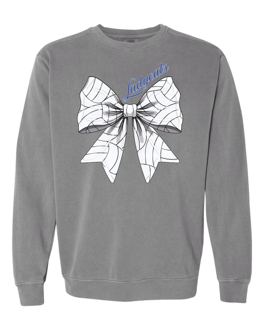 Ladycats Volleyball Bow Crewneck Sweatshirt #2