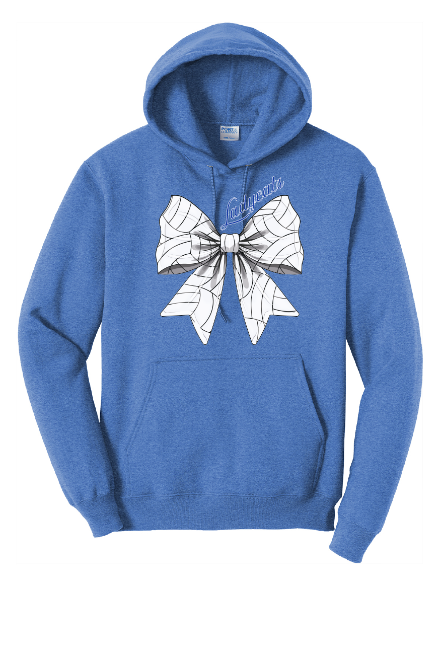 Ladycats Volleyball Bow Hoodie Sweatshirt #2