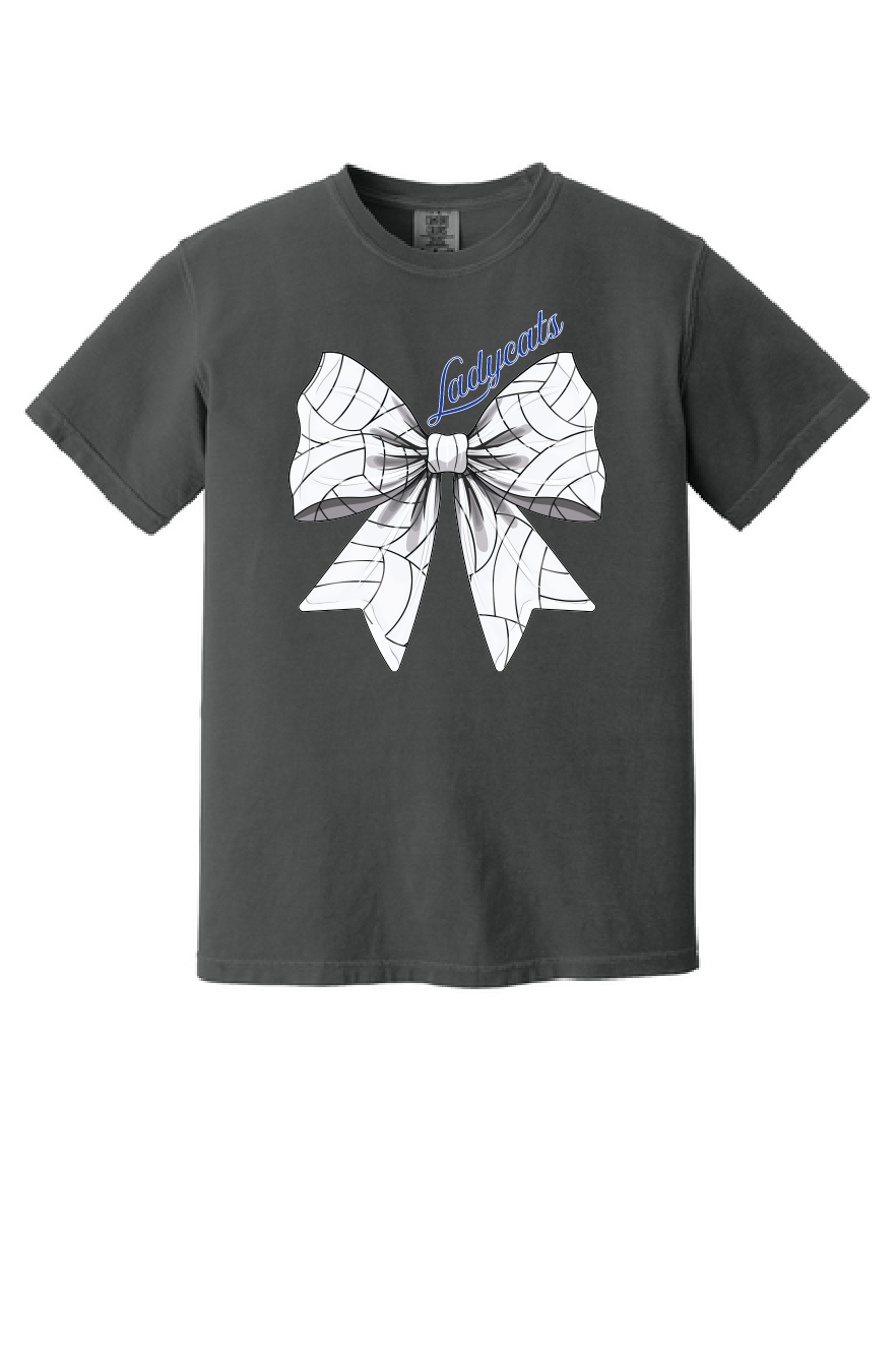 Ladycats Volleyball Bow Short-Sleeve Tee