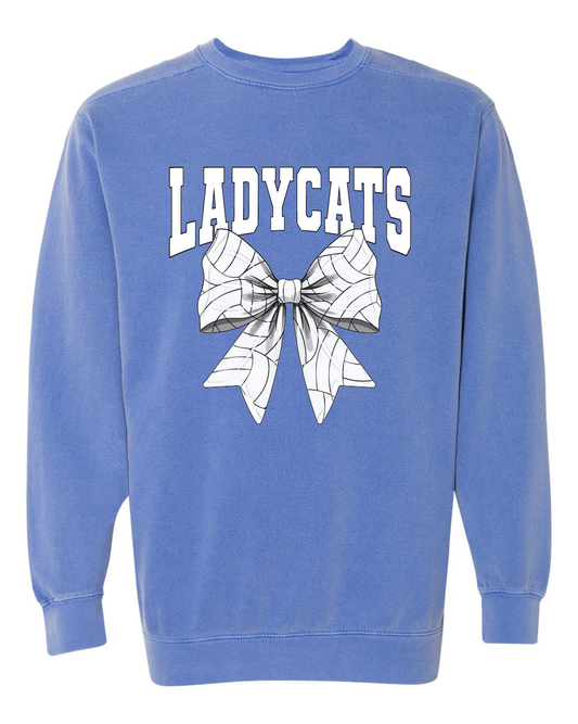 Ladycats Volleyball Bow Crewneck Sweatshirt #1