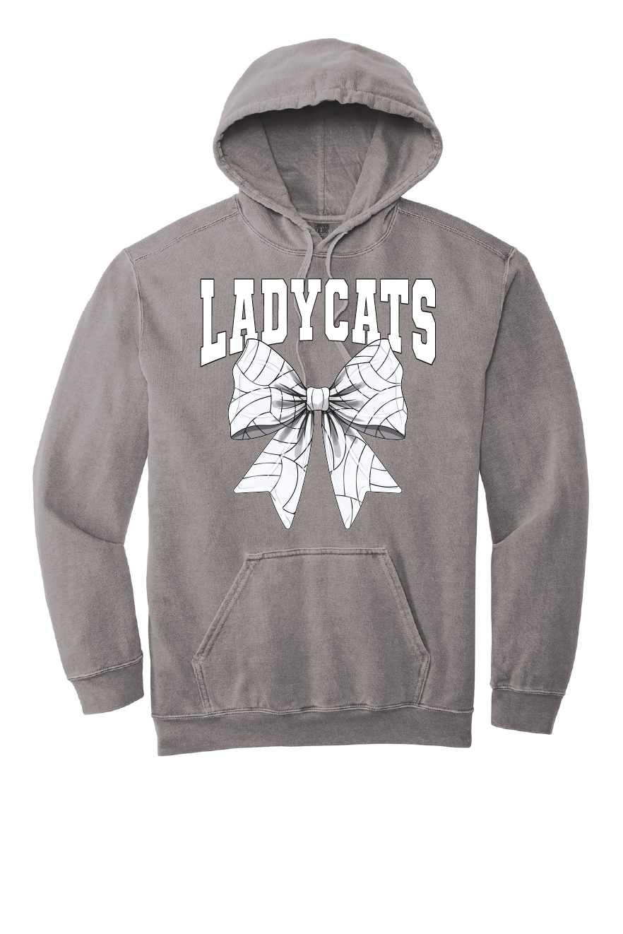 Ladycats Volleyball Bow Hoodie Sweatshirt #1