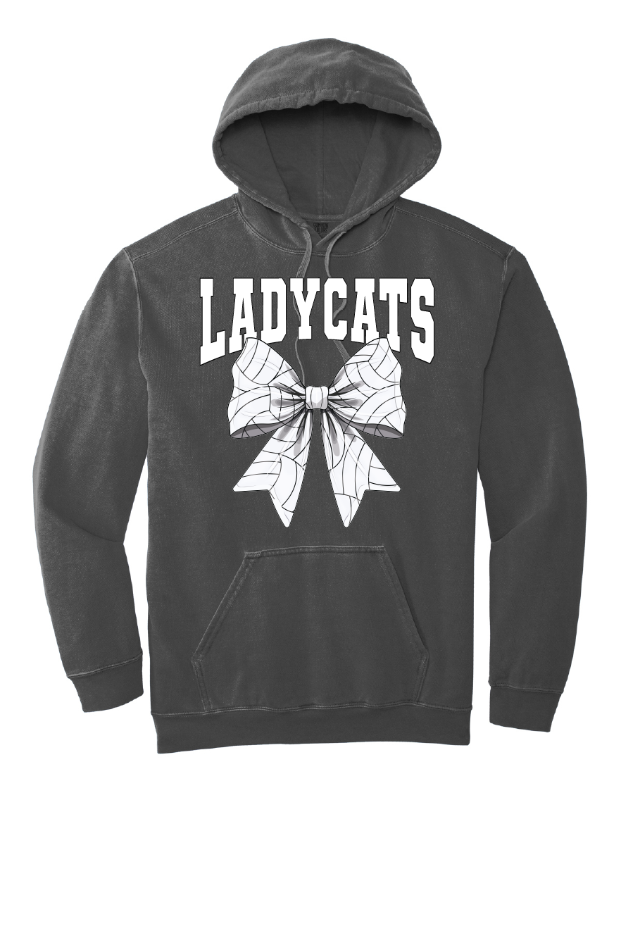 Ladycats Volleyball Bow Hoodie Sweatshirt #1