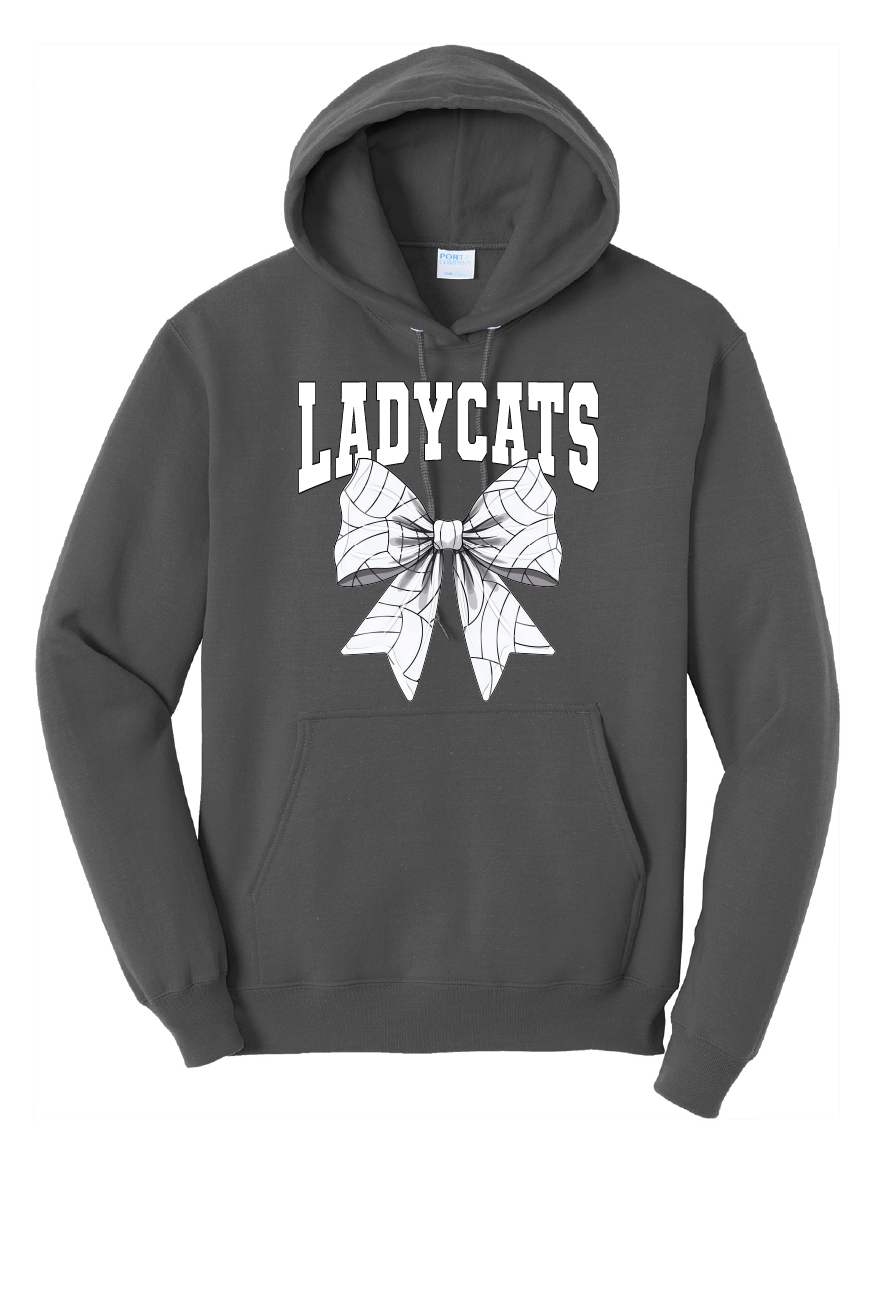Ladycats Volleyball Bow Hoodie Sweatshirt #1