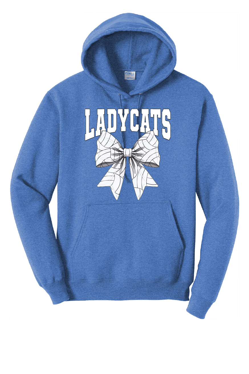 Ladycats Volleyball Bow Hoodie Sweatshirt #1
