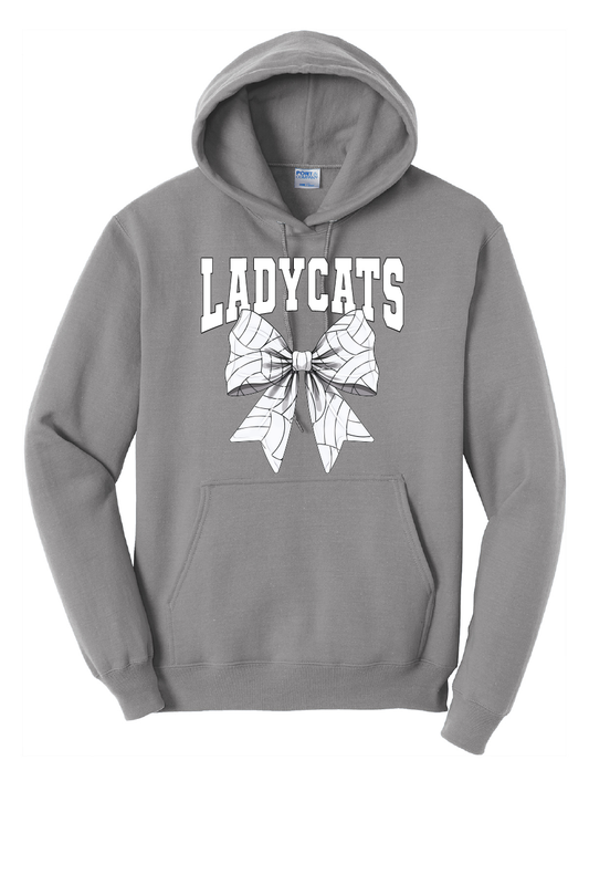Ladycats Volleyball Bow Hoodie Sweatshirt #1