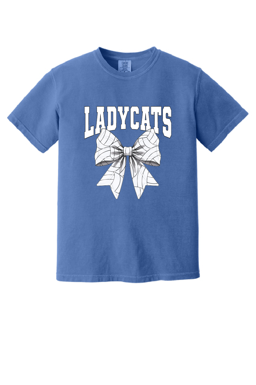 Ladycats Volleyball Bow Short-Sleeve Tee