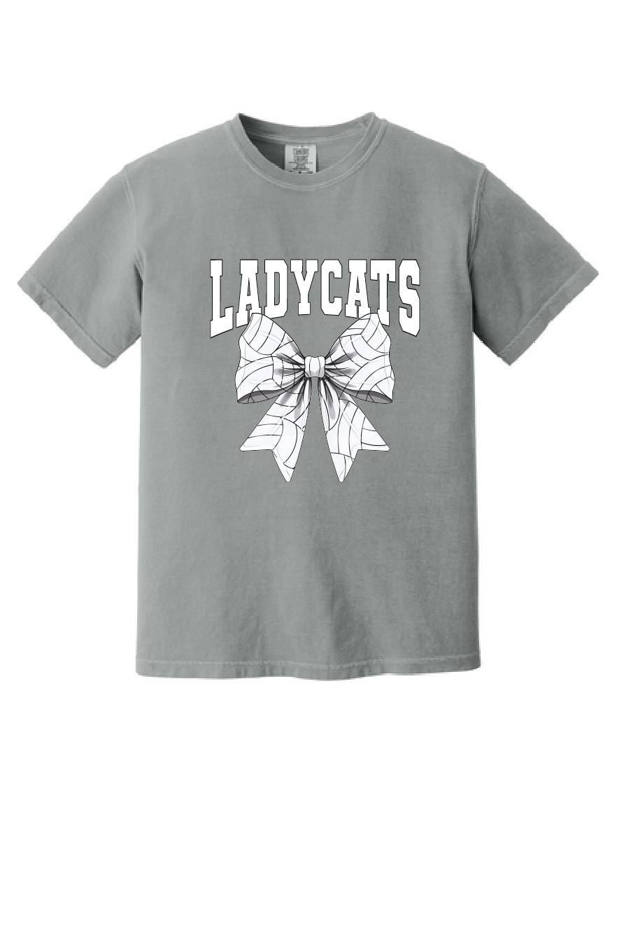 Ladycats Volleyball Bow Short-Sleeve Tee