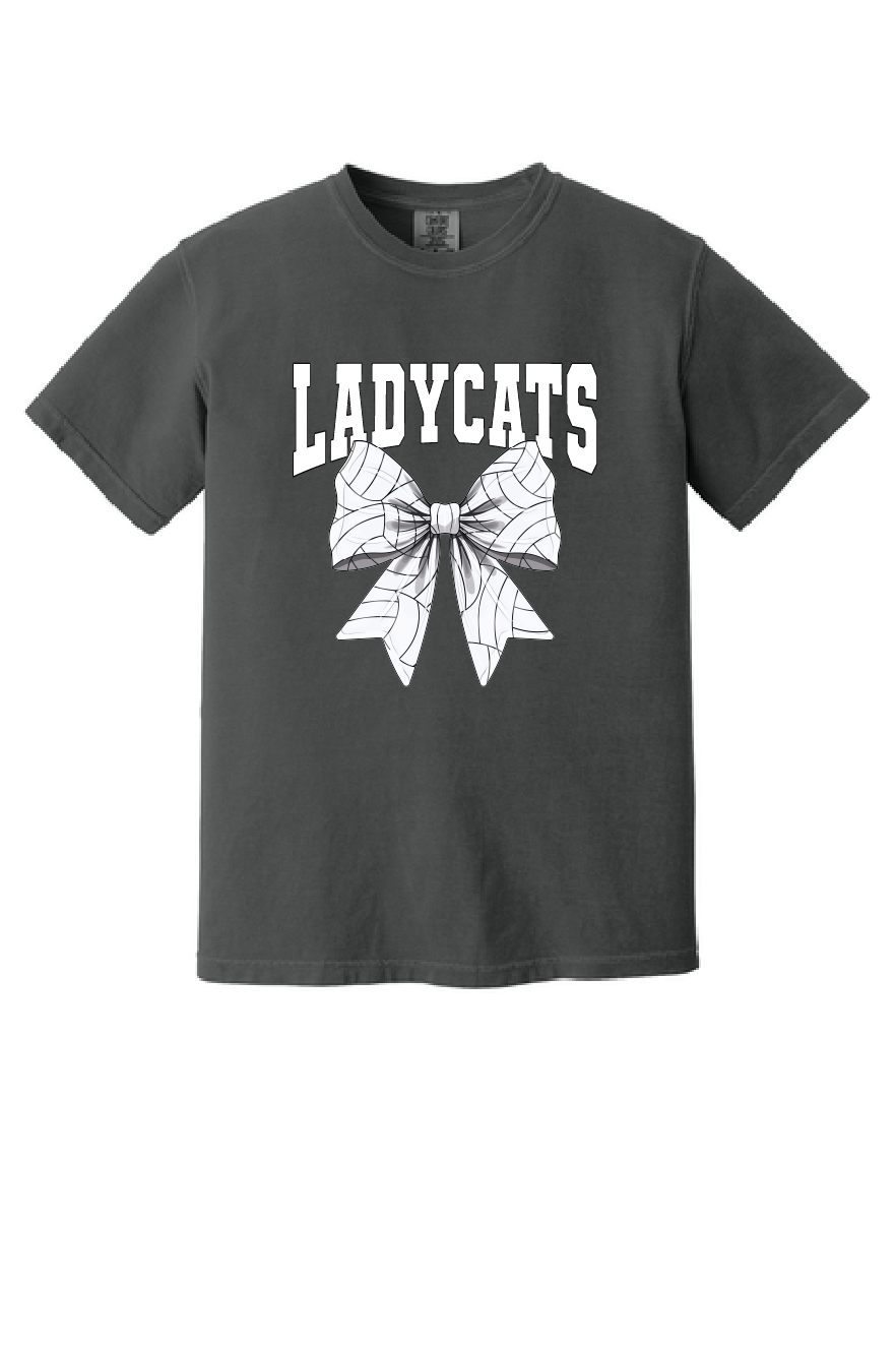 Ladycats Volleyball Bow Short-Sleeve Tee
