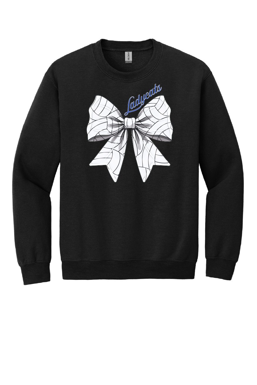 Ladycats Volleyball Bow Crewneck Sweatshirt #2