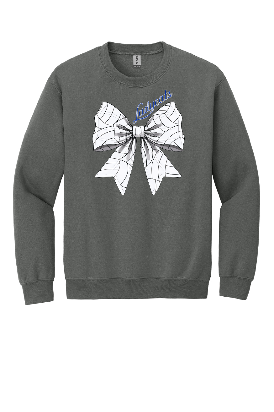 Ladycats Volleyball Bow Crewneck Sweatshirt #2