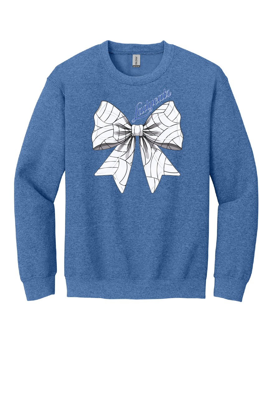 Ladycats Volleyball Bow Crewneck Sweatshirt #2