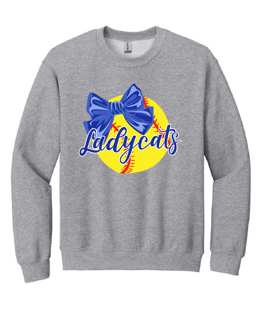 Ladycats Softball Crewneck Sweatshirt #5