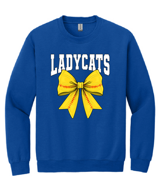 Ladycats Softball Crewneck Sweatshirt #3
