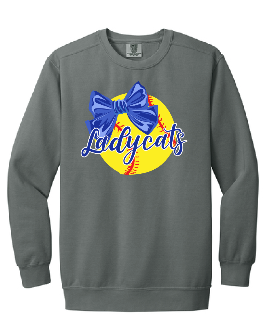 Ladycats Softball Crewneck Sweatshirt #5