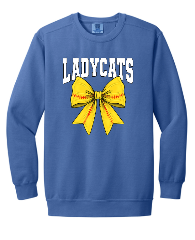 Ladycats Softball Crewneck Sweatshirt #3