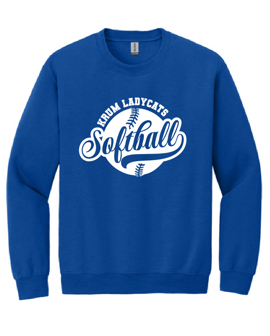 Ladycats Softball Crewneck Sweatshirt #2